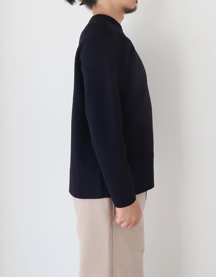 TEATORA】 CARTRIDGE KNIT CREW - 7G DELTAPEAK / Navy｜kink online shop