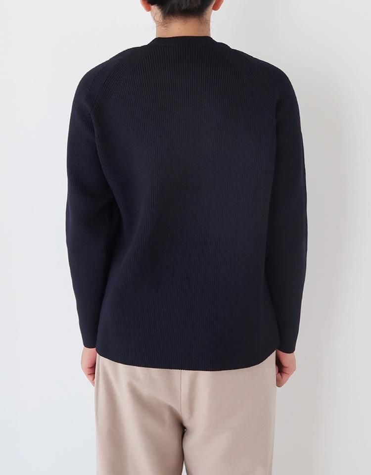 【TEATORA】 CARTRIDGE KNIT CREW - 7G DELTAPEAK / Navy｜kink online shop