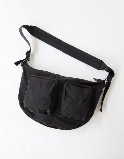 GABARDINE BODY BAG / Black