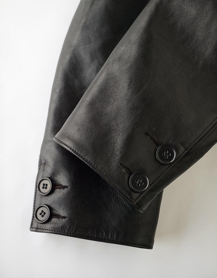 TAIGA TAKAHASHI】SACK LEATHER JACKET / LOT. 803｜kink online