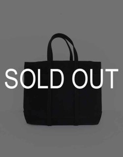 WASHED CANVAS 6POCKETS TOTE [M] / Black