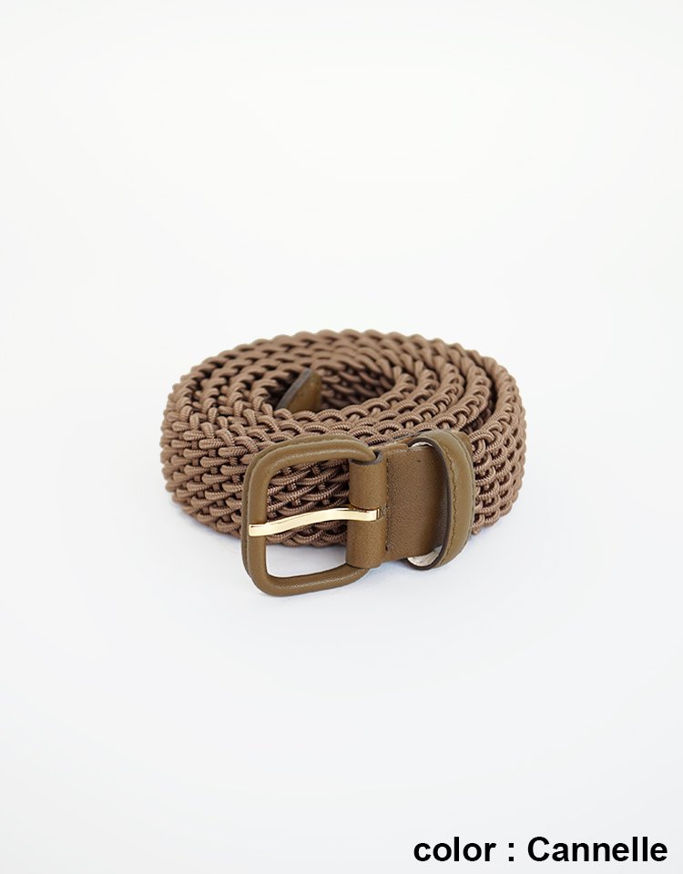 L'AIGLON】Hand Woven Elastic Belt｜kink online shop