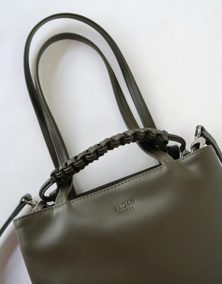SAGAN Vienna】 PAZAR TOTE NANO [M_01N] / Olive Green｜kink