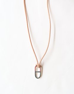 ANCHOR LEATHER NECKLACE (SMALL) / 22AW005