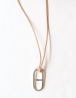 ANCHOR LEATHER NECKLACE (LARGE) / 22AW004
