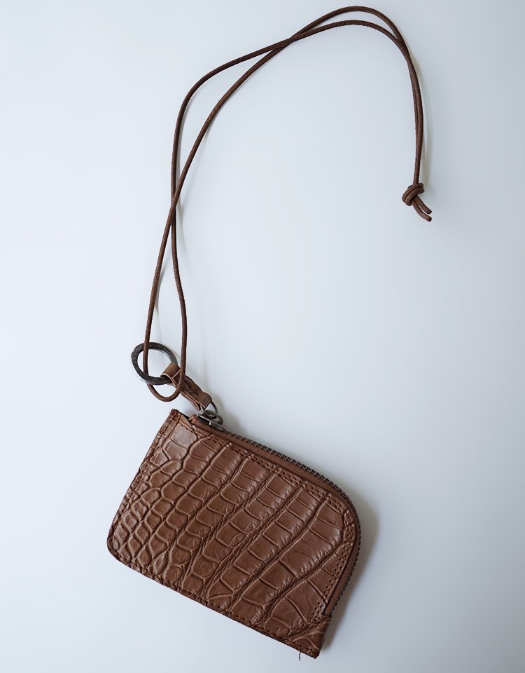 【tagliovivo】SMALL ZIP WALLET - CROCODILE ｜kink online shop