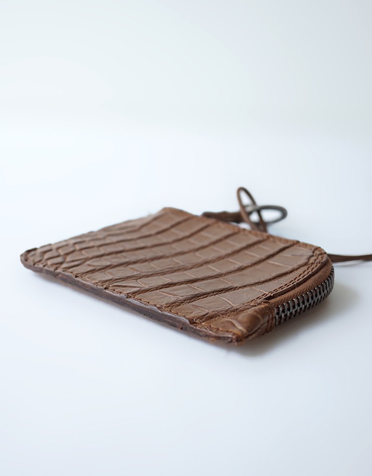 【tagliovivo】SMALL ZIP WALLET - CROCODILE ｜kink online shop