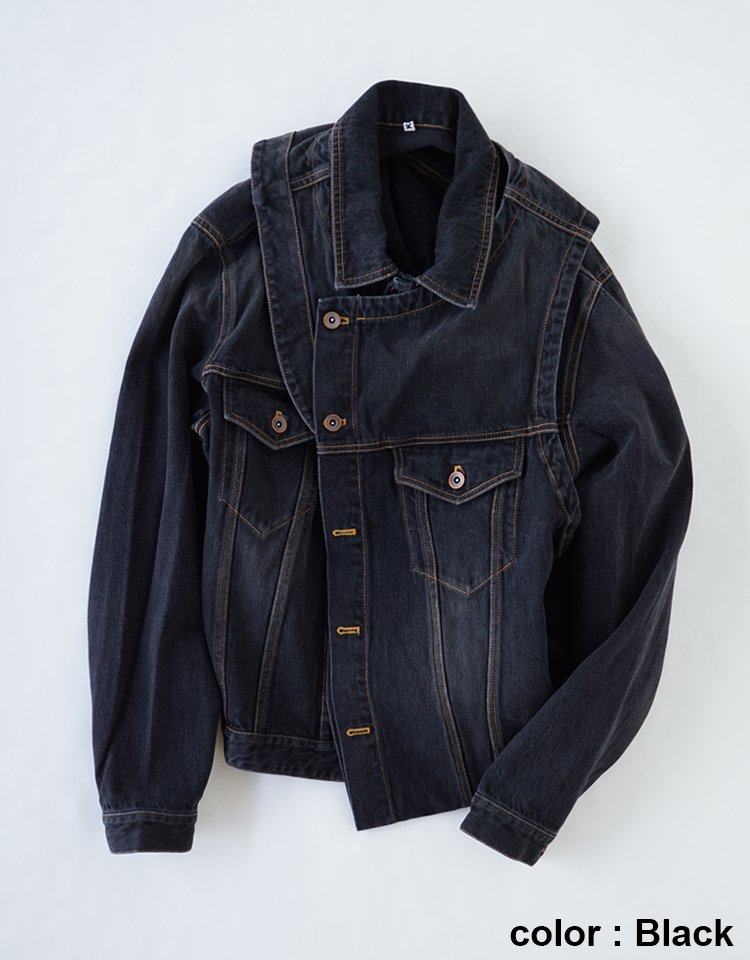 KHOKI】Layered-design denim jacket｜kink online shop