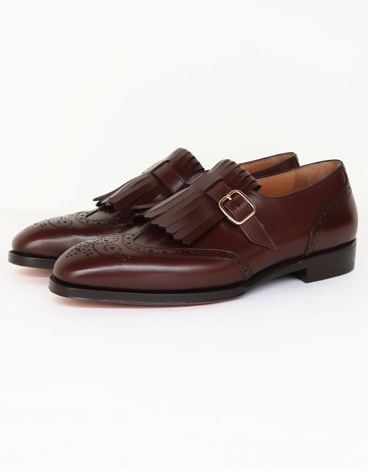 F.LLI Giacometti / MARMOLADA】 Wing Tip Kilt Monk Loafer - ANILOU /  FG462｜kink online shop