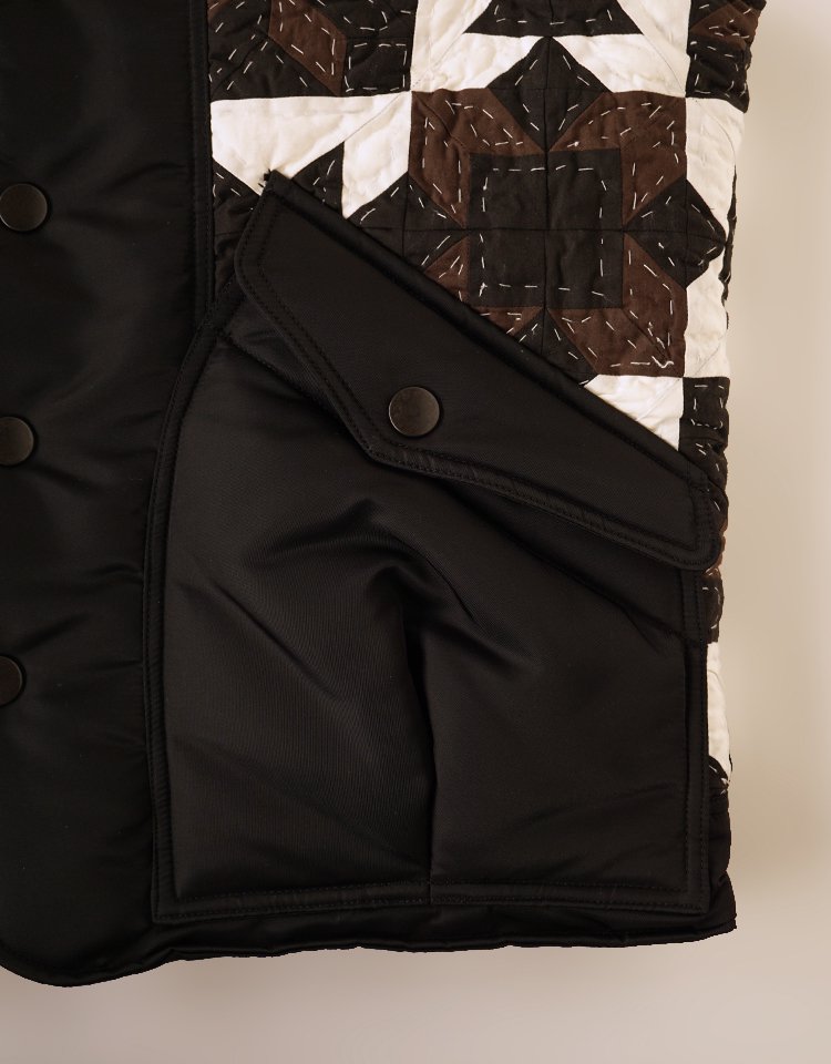 KHOKI】Hand patchwork quilted vest｜kink online shop