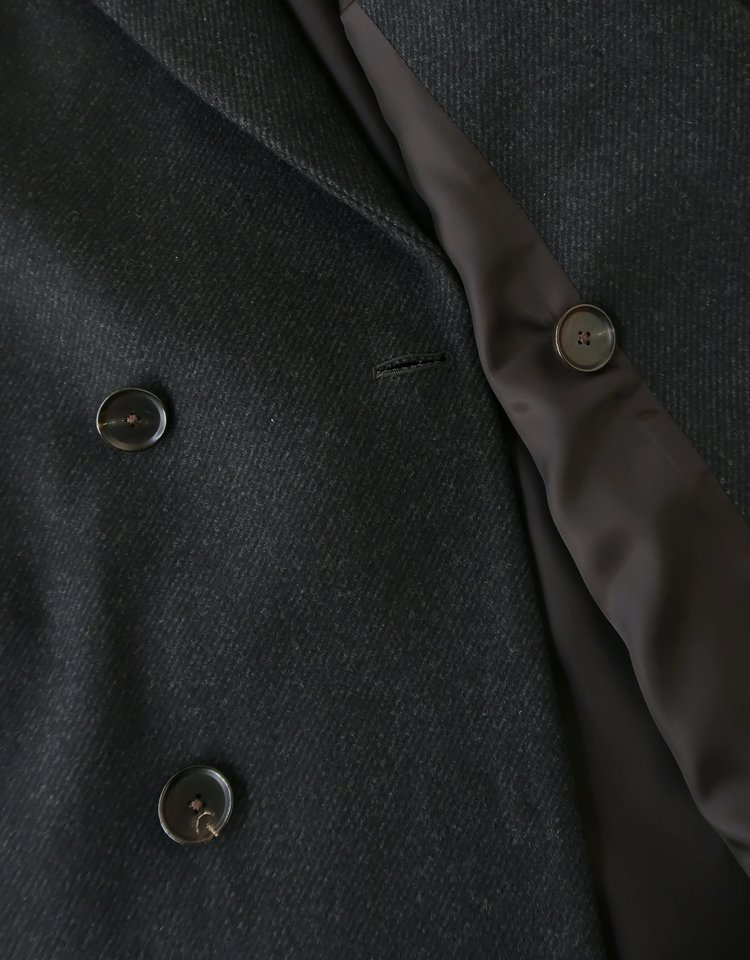 AURALEE】 SUPER FINE WOOL TWILL MELTON CHESTERFIELD COAT｜kink