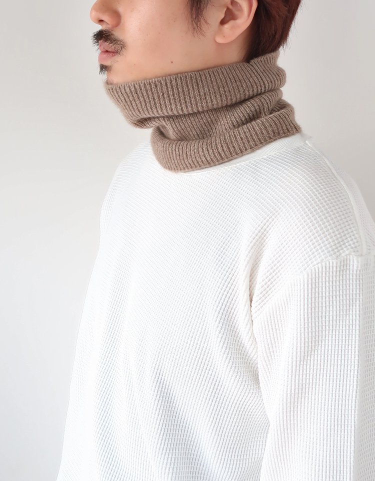 AURALEE】 BABY CASHMERE KNIT NECK WARMER｜kink online shop