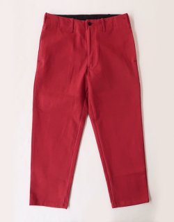 S/S SLIM TROUSERS - Katsuraghi / Red