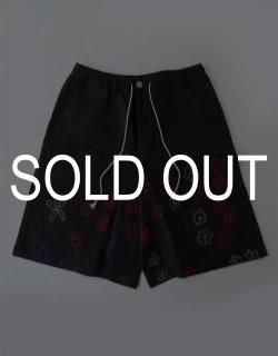 BLACK LINEN SHORTS