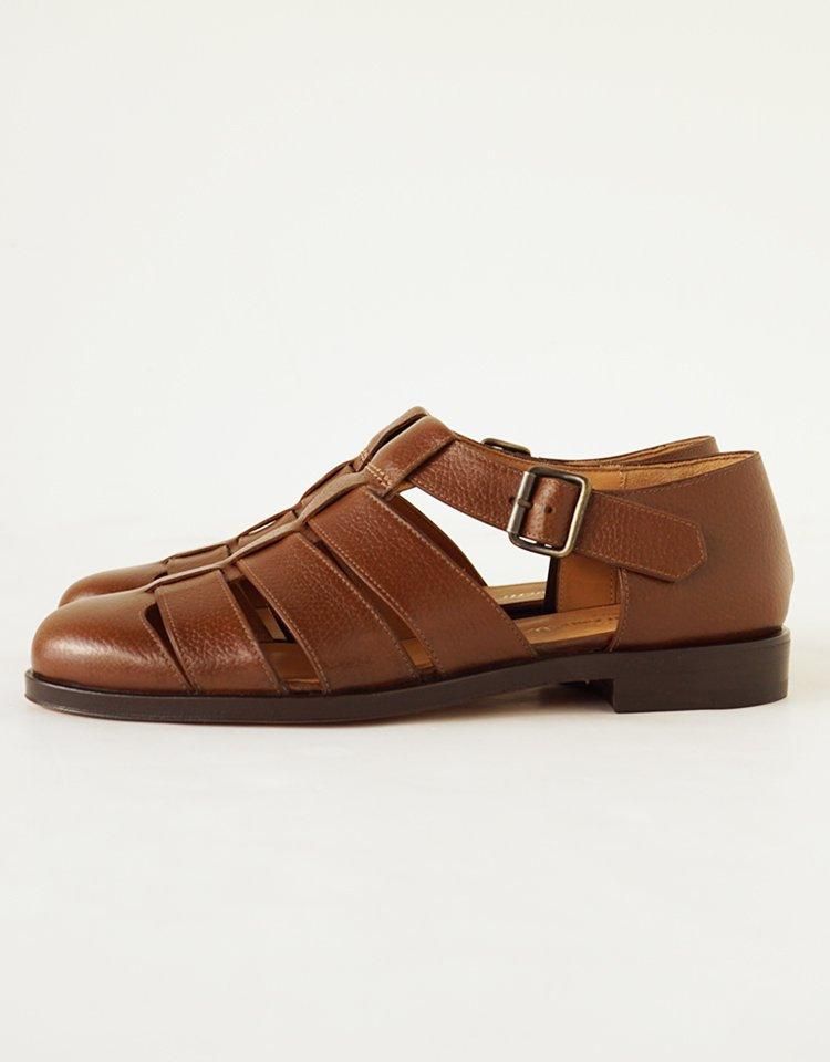Gurkha Sandal Dark Sand Suede | Unmarked