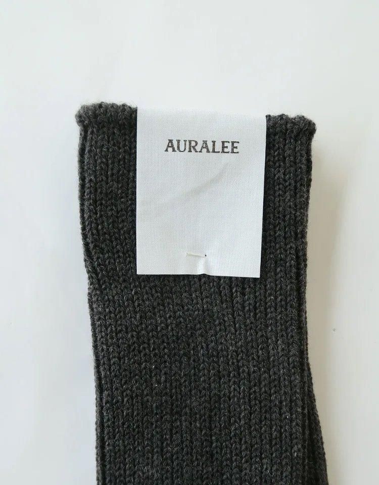 AURALEE】 COTTON CASHMERE LOW GAUGE SOCKS｜kink online shop