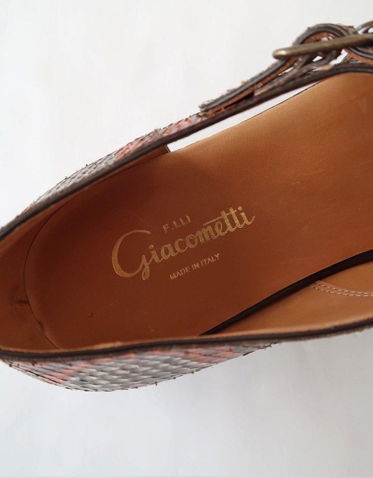 F.LLI Giacometti / MARMOLADA】 W-monk Strap Sandals - PYTHON F.LLI Giacometti / MARMOLADA】 W-monk Strap Sandals - PYTHON