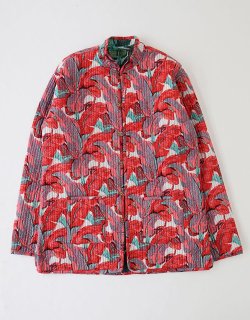 Silkscreen Hand-printed Quilted Reversible Jacket