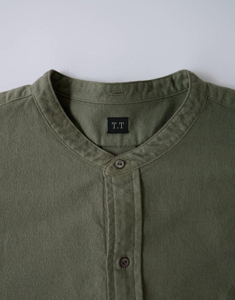 TAIGA TAKAHASHI】BAND COLLAR SHIRT / LOT. 104|kink online shop TAIGA TAKAHASHI】BAND COLLAR SHIRT / LOT. 104|kink online shop