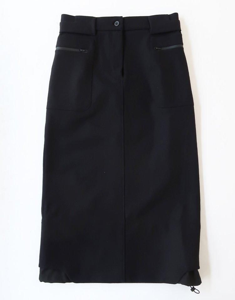 今期新作希少完売SサイズブリーフィングWOOL KNIT SKIRTブラック Wool Layered Skirt – INSCRIRE
