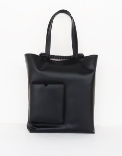 PAZAR TOTE BAG BOOK - SMOOTH ITALIAN LEATHER / Black