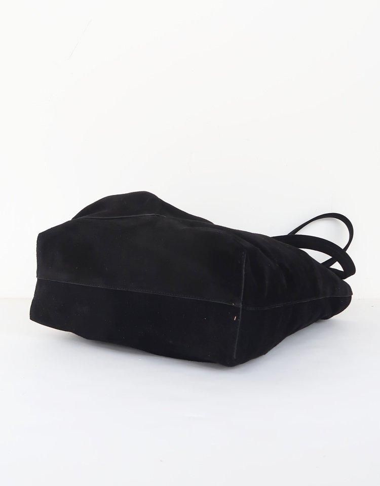 SAGAN Vienna】 PAZAR TOTE BAG BOOK SUEDE [M_01PS] / Black