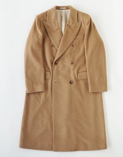 DOUBLE-BREASTED COAT - Camel Hair