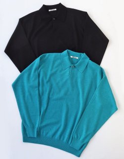 CASHMERE SILK WOOL KNIT POLO