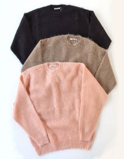 BRUSHED SUPER KID MOHAIR KNIT P/O