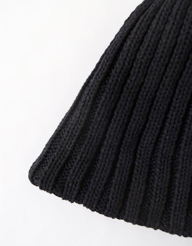 arth High Gage Ca Beanie | 57cm～59cm(98) BLACK (01) | arth / アース | ニット帽 |  ｜帽子通販｜OVERRIDE(オーバーライド）公式オンラインストア