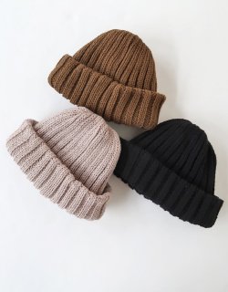 RECYCLED COTTON BEANIE / KN-242903