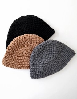 CHUNKY KNIT SAILOR HAT / KN-242902