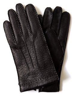 Peccary Leather Touchscreen Gloves - Cashmere Lining 