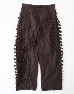 【JIAN YE】24AW DRGN SKIN PANTS (Brown) 2024-25AW JIAN YE DRGN SKIN PANTS - BROWN 商品詳細｜choua la