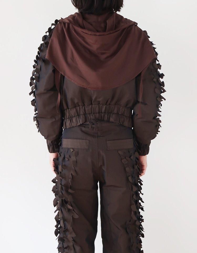 【JIAN YE】24AW DRGN SKIN PANTS (Brown) JIAN YE】24AW DRGN SKIN PANTS (Brown)