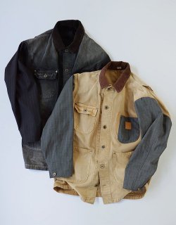 Vintage-effect work coat