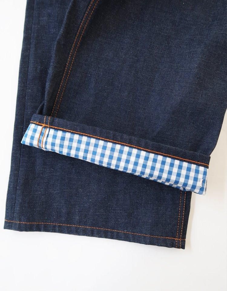 TSTS】 2 GINGHAM LINING DENIM TROUSERS｜kink online shop