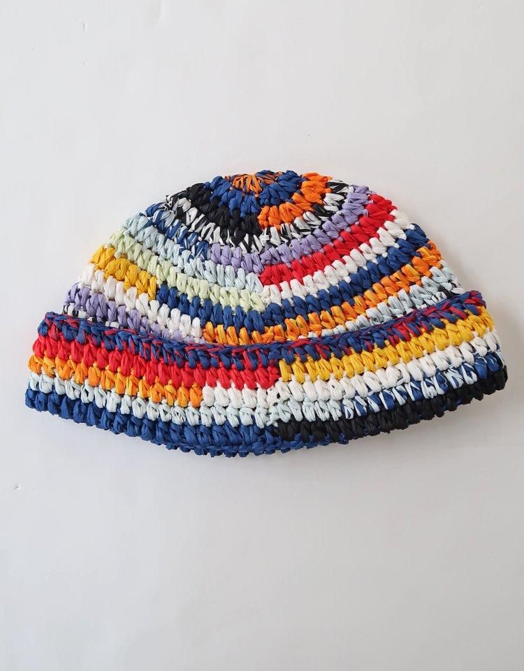 【KIJIMA TAKAYUKI 】 LINEN HAND KNIT HAT KIJIMA TAKAYUKI(キジマ タカユキ)のLINEN HAND KNIT SAILOR HAT