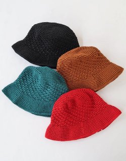 POLY HAND KNIT BUCKET HAT / KN-251104