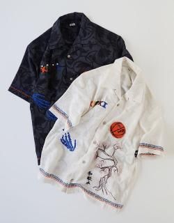 Hand embroidered-design shirt