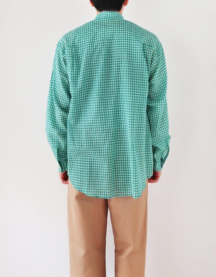 AURALEE】 AIRY LIGHT COTTON CHECK BIG SHIRT｜kink online shop