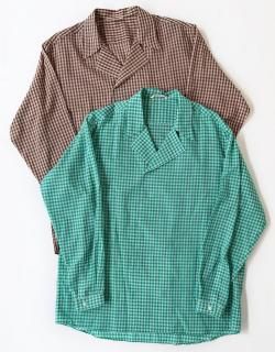 AIRY LIGHT COTTON CHECK P/O SHIRT