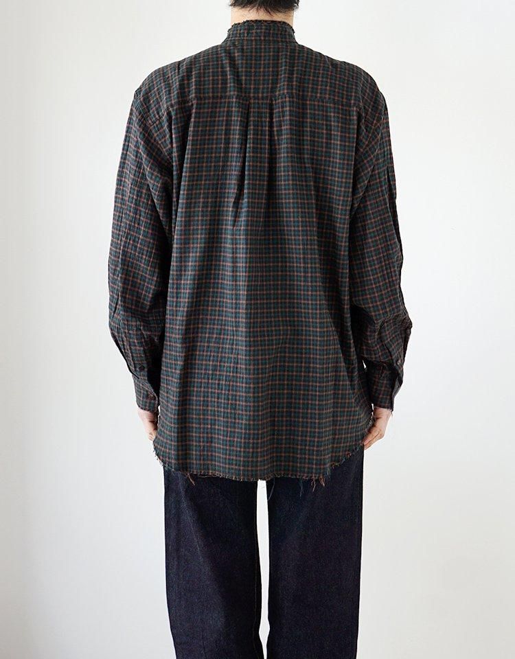 BLACKBIRD】cut off collar shirt / B-005-S01b｜kink online shop