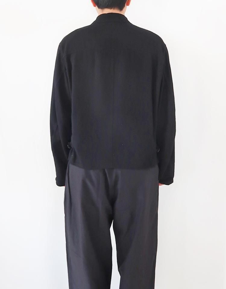 COMOLI】 シルクネップジップショートジャケット / B01-01003