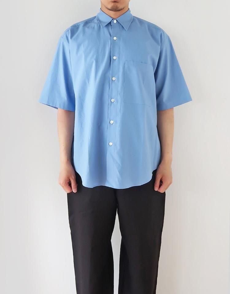 k*c様 最安値 AURALEE WASHED FINX TWILL BIG S AURALEE】 WASHED FINX TWILL BIG HALF SLEEVED SHIRT |kink