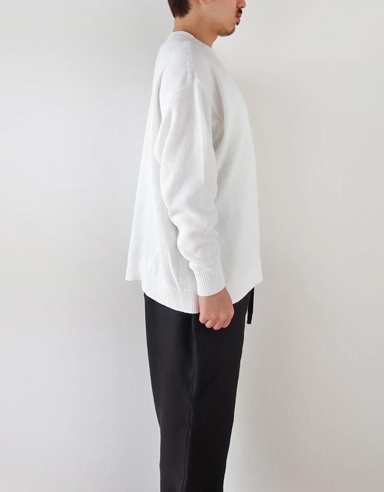 COMOLI】 7Gクルーネックニット / B01-06007|kink online shop COMOLI】 7Gクルーネックニット / B01-06007|kink online shop
