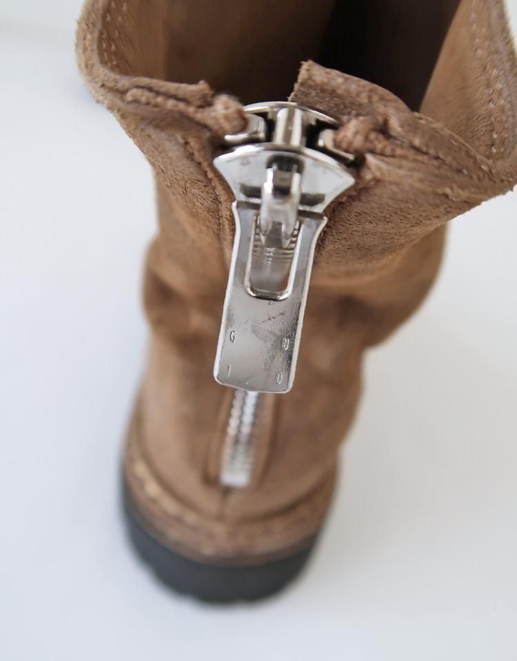 COMOLI × GUIDI バックジップブーツ 42 COMOLI GUIDI バックジップブーツ COMOLI 別注カラー, Beige