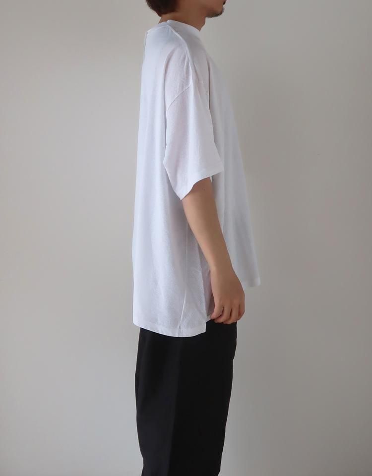 COMOLI】 コットンメッシュ半袖Tシャツ / B01-05036｜kink