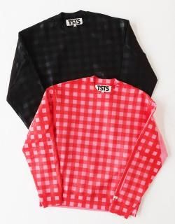 GINGHAM PRINT SWEAT SHIRT