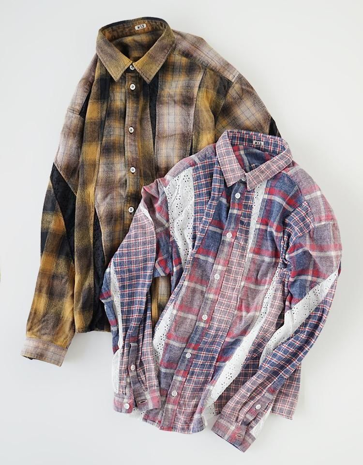 ジャケット・アウター KHOKI Vintage finished reversible shirt Vintage Finished Reversible Shirt(Black) - H-L